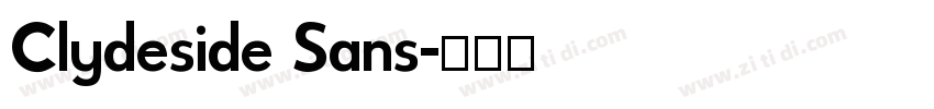 Clydeside Sans字体转换